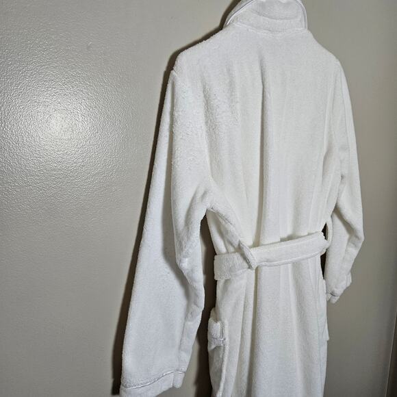 NWOT Classic Turkish Cotton Robe in White Sz Medium Slightly Flawed - Picture 8 of 12